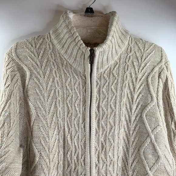 Guess Women' s Lane Full Zip Cardigan Sweater Size Med Toasted Taupe NWT - Picture 2 of 11